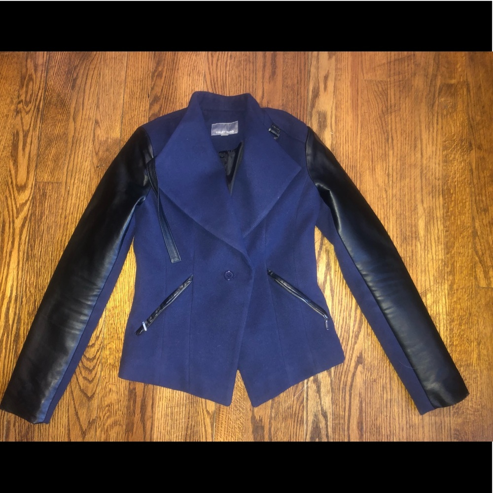 Tinley Road Leather Sleeve Jacket